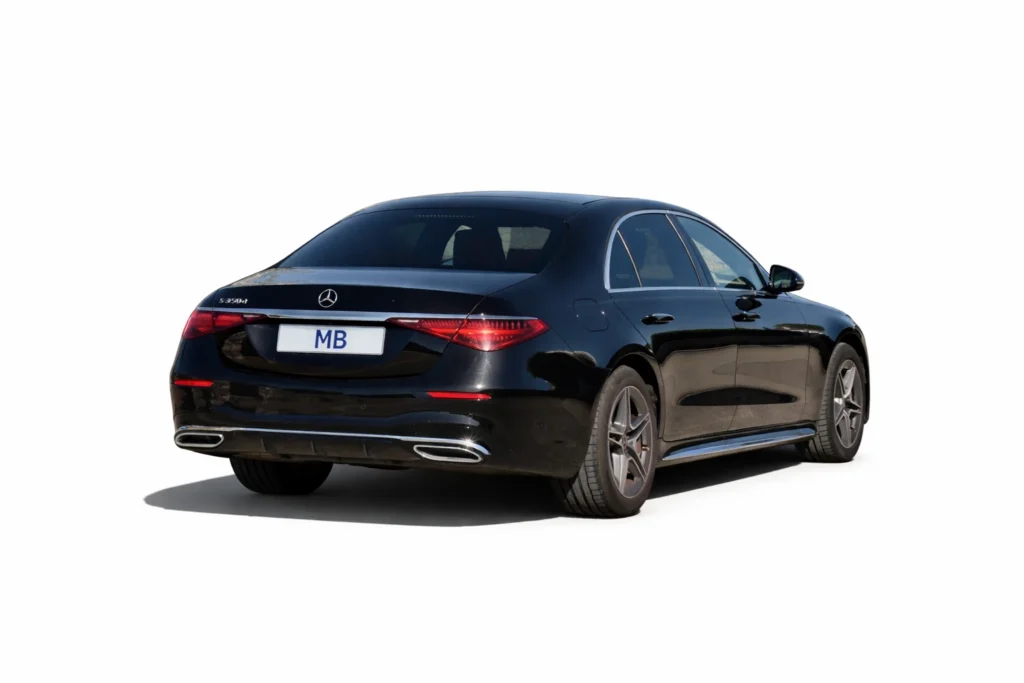 Interior Mercedes Clase S VTC Menorca con máximo confort y acabados premium