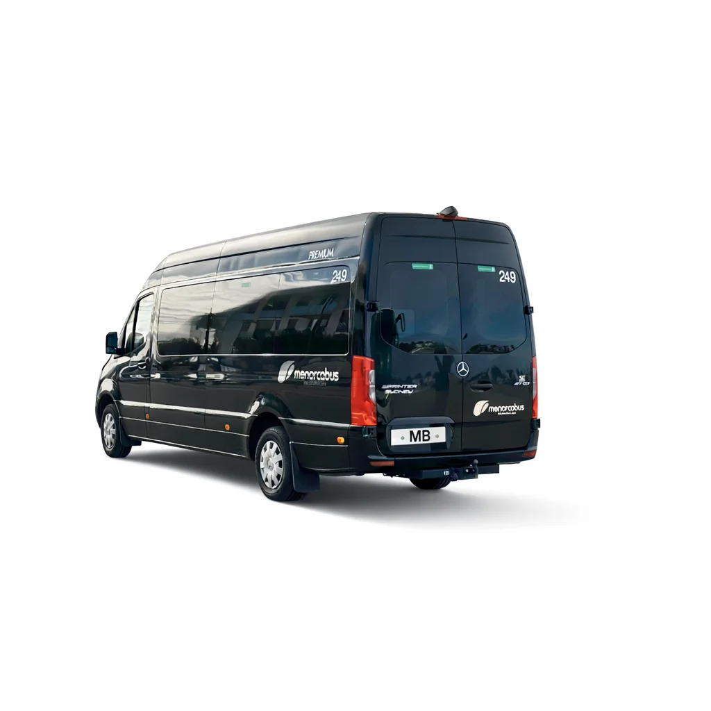 Sprinter 16 plazas Menorca para transfer aeropuerto y traslados privados