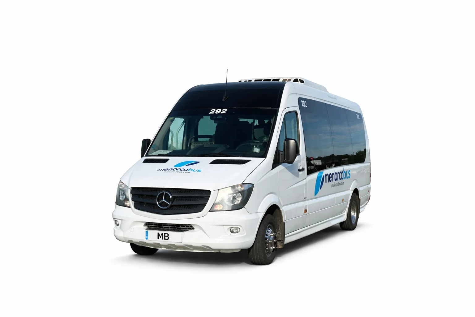Servicio de transporte en Sprinter Bus 19 plazas Menorca para excursiones y eventos